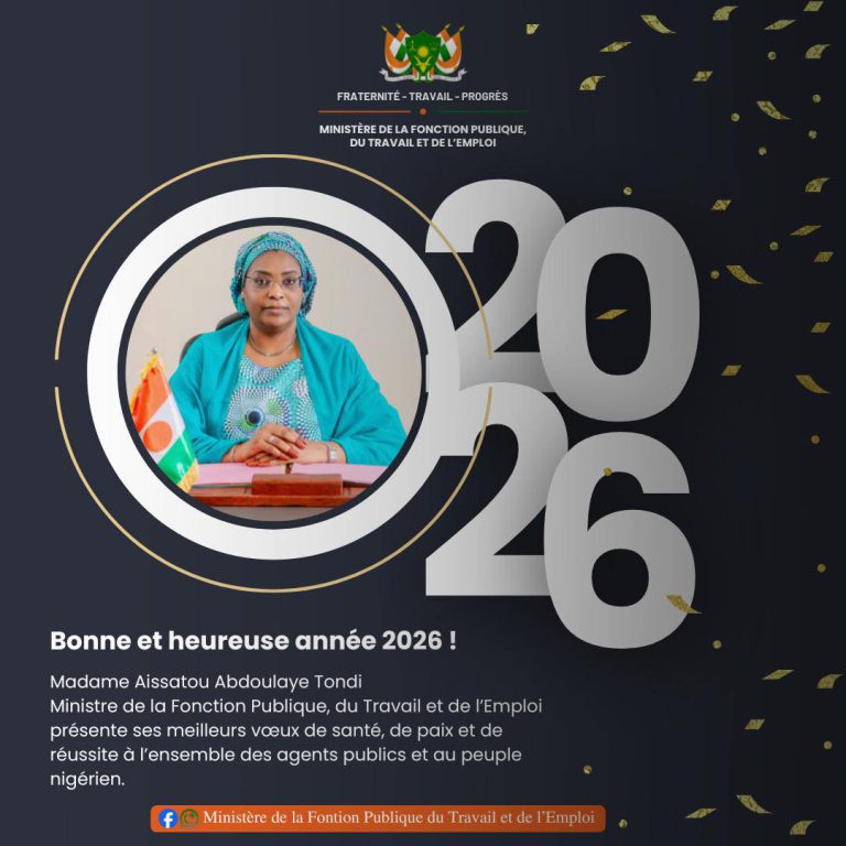 Célébrations du nouvel An Mme Aissatou Abdoulaye Tondi, Ministre de la Fonction Publique, du Travail et de l’emploi ,présente ses voeux.